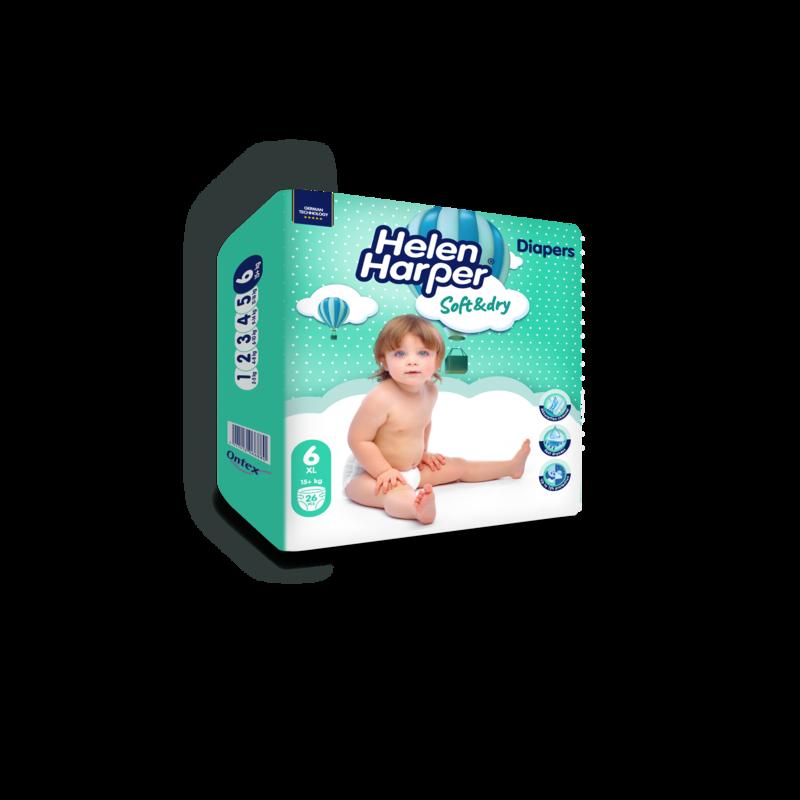 Підгузки Helen Harper Soft & DRY New XL (6) 15кг+ №26